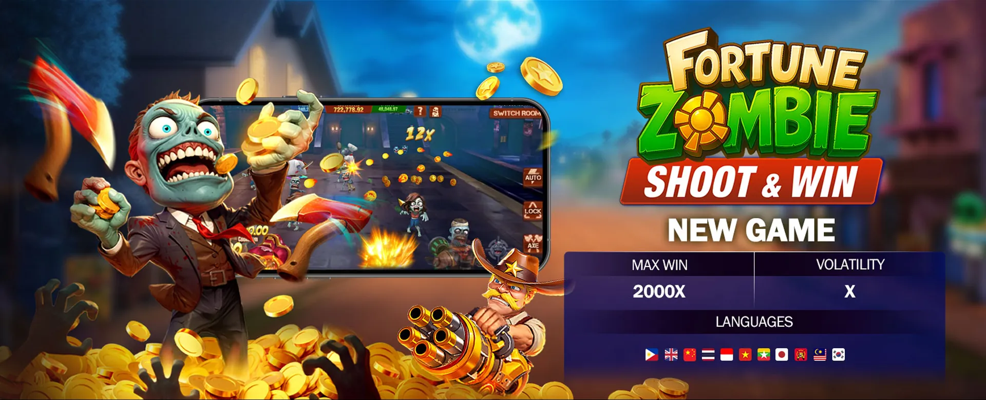 Dynamic shot of a sports stadium with glowing lights and blurred player action, capturing the excitement of PHLOVE sports betting.